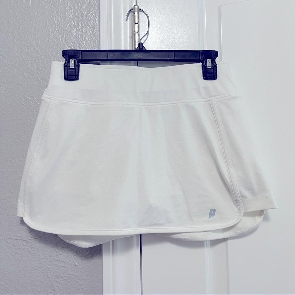 White tennis skort